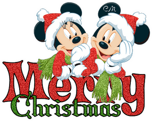 Animated Disney Christmas Clipart - Merry Christmas From Disney Png