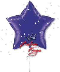 Large Purple Star - Globo Con Forma De Estrella Png