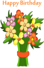 30 Birthday Cliparts Transparent Flower For Free Download - Free PNG