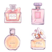 Mademoiselle No. Flat Perfume Lay Coco Chanel - Free PNG