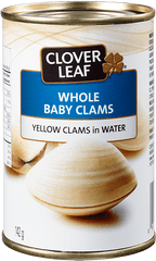 Whole Baby Clams U2013 Clover Leaf - Baby Clam Clover Leaf Png