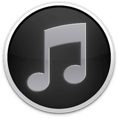 Black Itunes Logo - Itunes Store Grey Icon Png