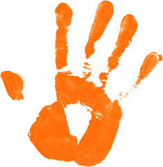 Pics For Kids Handprint Png - Childs Hand Print Png