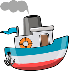 Free Cartoon Boat Png Download - Ship Clipart