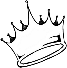 Transparent Crown Tumblr Sticker - Drawn Crown Transparent Png