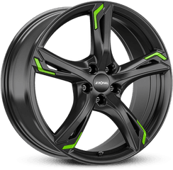 R62 Jb Green Rims U0026 Aluminium Wheels Ronal Speedline Corse - Ronal R62 Jetblack Png