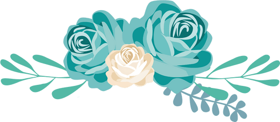 Clip Art - Blue Flower Vector Png