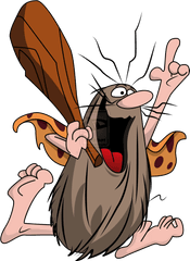 Captain Caveman Png Vector Clipart - Caveman Cartoon