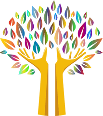 Hands Clipart Tree Transparent Free For Download - Transparent Background Hands Clipart Png