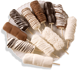 Dipped Marshmallow Skewers - Marshmallow Dipped In Chocolate Png
