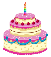 Dessert Clipart Transparent Background - Birthday Cake Transparent Background Png