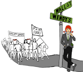 Why We Are Marching Boycott Wendys - Follow The Money Covid Png