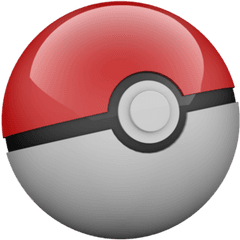 3d Pokeball Transparent - Transparent Background Pokeball Png