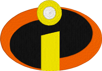 Incredibles Embroidery Design - Applique Machine Incredibles 2 Logo Png