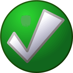 Green Tick Png Transparent - Check Mark Bubble