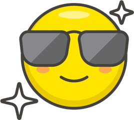 Smiling Face With Sunglasses Emoji - Sunglasses Emoji Png