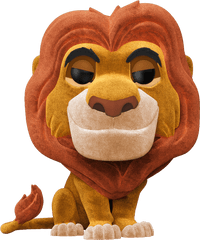 The Lion King - Funkopop10 Mufasa Flocked Funko Pop Png