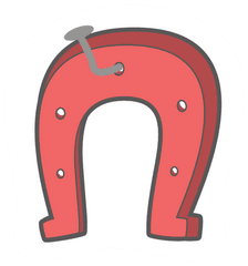 Download Transparent Horseshoe Upside Down - Horseshoe Clip Art Png