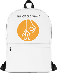 The Circle Game Backpack - Mac White Backpacks Png