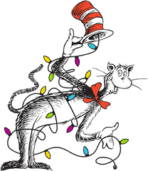 Cat In The Hat Bowing Clipart - Cat In The Hat Minstrel Png