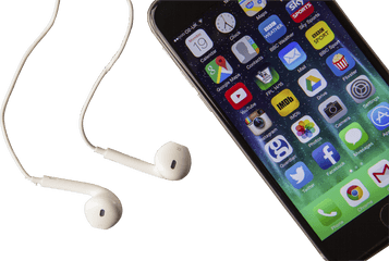 Download Headset Apple To Material Phone Plus Iphone Hq Png - Mobile And Headset Png