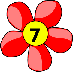 Counting Flower Svg Vector Clip Art - Svg Flower Clip Art Png