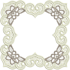 Embroidery Png Picture - Cadre Dentelle Png Tubes