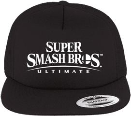 Smash Ultimate Hat Foam Front Trucker - Super Smash Bros Wii U Png