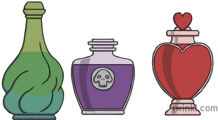 Potions X 3 Illustration - Twinkl Barware Png