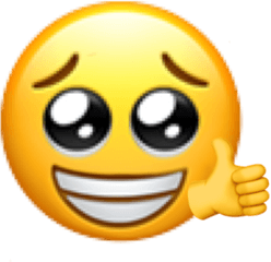 Emoji Fake Thumbsup Fakesmile Newemoji Freetoedit - Fake Emoji Png