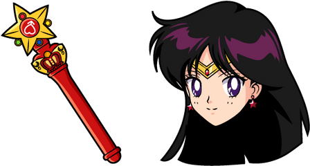 Sailor Moon Mars Stick Cursor - Sailor Moon Sailor Mercury Png