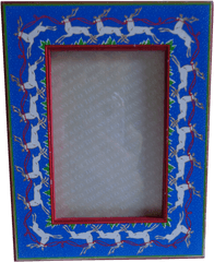 Vintage Tiffany U0026 Co Reindeer Holiday Picture Frame - Picture Frame Png