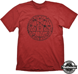Doom T - Shirt Pentagram Black On Red T Shirt Png