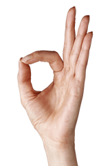 Hand Png Transparent - Ok Hand Sign Transparent Background