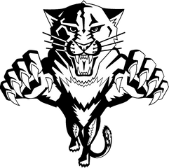 Florida Panthers Logo Black And White - Old Florida Panthers Logo Png