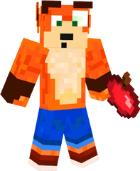 Crash Bandicoot Nova Skin - Crash Bandicoot Minecraft Skin Png