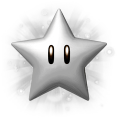 Silver Star - Super Mario Galaxy 2 Silver Star Png