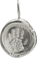 Organics Charm - Handprint Locket Png