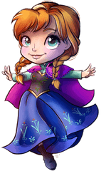 Frozen Clipart Hipster Anna - Ana Bebe De Frozen Png Anna Frozen Bebe