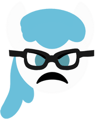 Emoji Exploitable Bolt Frown Glasses - Clip Art Png