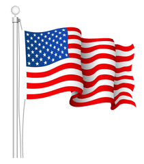 Usa Flag Png Transparent Image - Waving American Flag Drawing