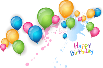 Download Hd Happy Birthday Balloon Png - Simple Happy Transparent Background Happy Birthday Balloon Png