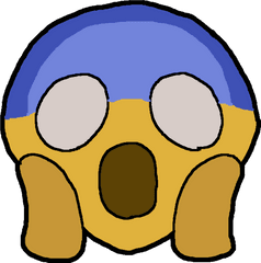 Pixilart - Scared Emoji By Mermaidatheart Portable Network Graphics Png