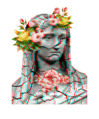 Cool Vaporwave Marble Greek Statue By Dc Designs Inktale - Greek Cool Design Png