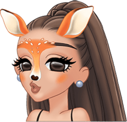 Snapchat Filters Drawings Free Download - Animated Ariana Grande Png