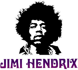 Rockermusthave - Jimi Hendrix Sticker Png