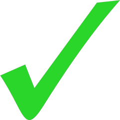 Green Light Tick Mark Svg Vector Clip - Vertical Png