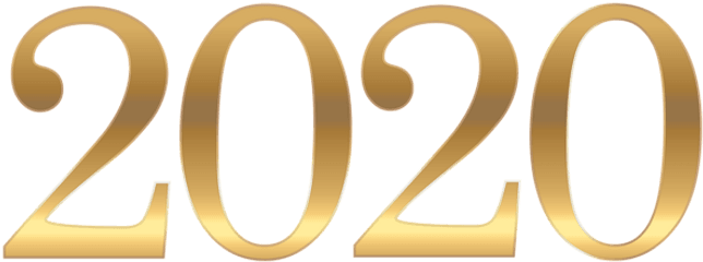 Gold 2020 Png Clipart - 2020 Png