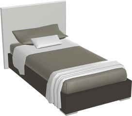 Single Bed Png 2 Image - 3d Single Bed Free