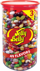 Jelly Belly 3 - Pound Canister 49 Assorted Jelly Bean Flavors Jelly Belly Png